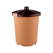 Мусорный бак с крышкой 105 л бежевый 105 бежевый  в Комсомольске-на-Амуре