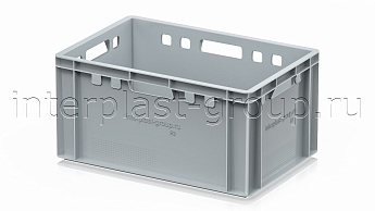 Ящик для мяса и колбасных изделий Е-3 серый в Комсомольске-на-Амуре Ящик для мяса и колбасных изделий Е-3 серый в Комсомольске-на-Амуре