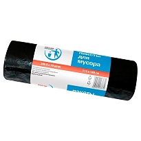 Мешки для мусора 240 л, черные, в рулоне 10 шт., ПВД 30 мкм, 1400х1120 мм, PACLAN Professional, 606336  в Комсомольске-на-Амуре