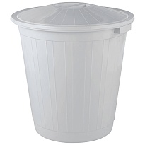 Мусорный бак с крышкой 80 л серый 80 серый в Комсомольске-на-Амуре Мусорный бак с крышкой 80 л серый 80 серый в Комсомольске-на-Амуре