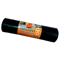 Мешки для мусора 360 л, черные, в рулоне 10 шт., ПВД 65 мкм, 1400х1100 мм, Концепция Быта Профи, 603736 в Комсомольске-на-Амуре Мешки для мусора 360 л, черные, в рулоне 10 шт., ПВД 65 мкм, 1400х1100 мм, Концепция Быта Профи, 603736 в Комсомольске-на-Амуре