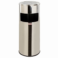 Урна с пепельницей 27 л, нержавеющая сталь, зеркальная, LAIMA PROFESSIONAL  в Комсомольске-на-Амуре