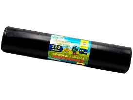 Мешки для мусора 200 л, ароматизированные, черные, в рулоне 10 шт., ПВД, 100 мкм, 1200х800 мм, Добрыня, Dob20010black в Комсомольске-на-Амуре Мешки для мусора 200 л, ароматизированные, черные, в рулоне 10 шт., ПВД, 100 мкм, 1200х800 мм, Добрыня, Dob20010black в Комсомольске-на-Амуре