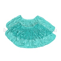 Бахилы бирюзовые 2000 шт (1000 пар), 16 мкм, однослойные, с одной резинкой, Эконом  в Комсомольске-на-Амуре