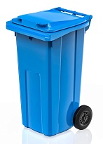 Мусорный контейнер 120 л голубой в Комсомольске-на-Амуре Мусорный контейнер 120 л голубой в Комсомольске-на-Амуре