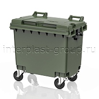 Контейнер для мусора 660 л зеленый 660 зеленый  в Комсомольске-на-Амуре