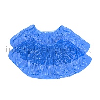 Бахилы голубые 2000 шт (1000 пар), 16 мкм, однослойные, с одной резинкой, Эконом  в Комсомольске-на-Амуре