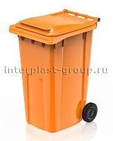 Контейнер для мусора 240 л оранжевый облегченный 240 оранжевый в Комсомольске-на-Амуре Контейнер для мусора 240 л оранжевый облегченный 240 оранжевый в Комсомольске-на-Амуре