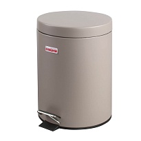 Ведро-контейнер для мусора (урна) с педалью LAIMA Classic, 5 л, серое, матовое, металл, со съемным внутренним ведром в Комсомольске-на-Амуре Ведро-контейнер для мусора (урна) с педалью LAIMA Classic, 5 л, серое, матовое, металл, со съемным внутренним ведром в Комсомольске-на-Амуре