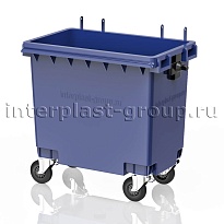 Мусорный контейнер 770 л синий без крышки 770 голубой  в Комсомольске-на-Амуре
